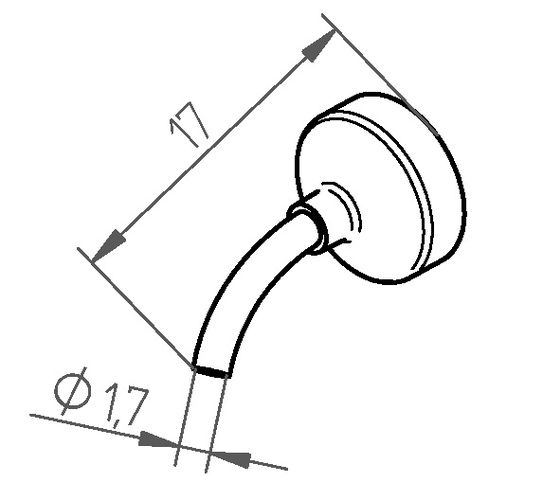 Nozzle DR / d= 1.7mm/0.067in, ERSA ER0472DR 4003008093520