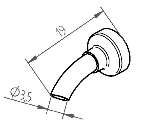 Nozzle ER / d= 3.5mm/0.138in, ERSA ER0472ER 4003008093780