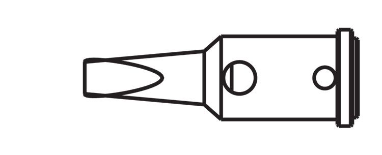 Soldering tip, 3.2mm/0.126in, ERSA ER0G072AN