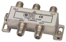 4 WAY F-SPLITTER 5-1000MHz KONIG FC-4SPLIT 4040849670213; 5412810063666