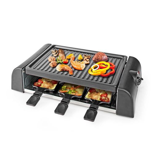 Gourmet / Raclette | Grill | 6 Persons | Spatula | Temperature setting | Non stick coating | Rectangle FCRA220FBK6 5412810334780