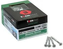 MASONRY SCREW COUNTERSUNK 4.8X32MM PK100 TFMSCT4832