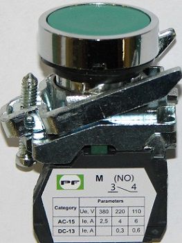 Modular pushbutton, green PF BALTIC FP-G-NO 4779040152371; 4779040154825