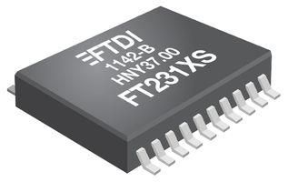 I/F,USB2.0 FS TO F/L H/S UART,20SSOP FT231XS-R