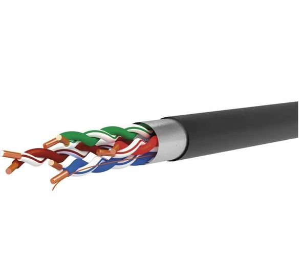 Outdoor F/UTP CAT5E cable 24AWG, black, Eca KO/FTP/S/EMOS 8592920141397
