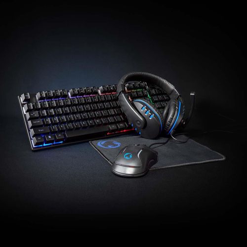 Gaming Combo Kit | 5-in-1 | Keyboard, Headset, Mouse and Mouse Pad | Black | QWERTY | US Layout GCK51110BKUS 5412810411382