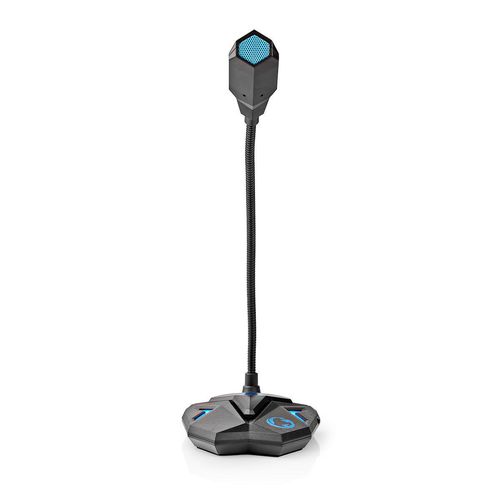 Streaming & Gaming Microphone | Used for: Desktop / Notebook | USB | Connection output: 1x 3.5 mm Audio Out | On/Off switch | Headphone output GMICGU100BK 5412810323739