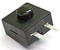 Microswitch; ON-OFF fixed; 2pins; 1A/30VDC SPDT black GPTS203212B