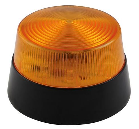 LED FLASHING LIGHT - AMBER - 12 VDC - ø 77 mm HAA40AN 5410329626976