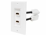 Socket, HDMI wall mount 2 sockets HDMI-Rx2 4040849517235; 5902270726794