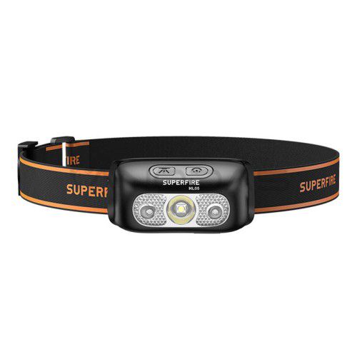 Headlamp, rechargable micro USB, 800mA, Hand wave ON/OFF, 2W, 120lm SUPERFIRE-HL05-E 6974760350429