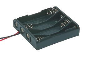 Battery holder 4xR6-AA HO/BA-SN-18