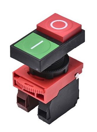 Double Push-button NC, NO red, green ON-OFF Highly HPB22-D11