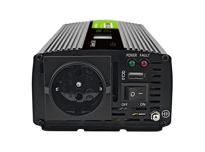 Power Inverter PRO 12V/230V, 500W(1000W), LCD, Pure Sine Wave INVGC12P500LCD 5904326374553