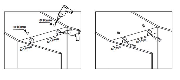 LED switch, 12-24V 4A, ON-OFF, two sensors, recessed, plastic, white, for door/hand motion IR010