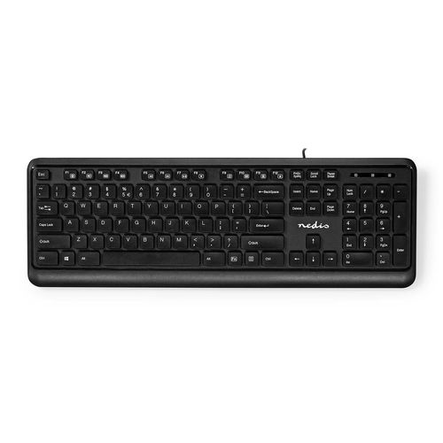 Wired Keyboard | USB-A | Multimedia | QWERTY | US Layout | Numeric keypad KBMU200BKUS 5412810407040