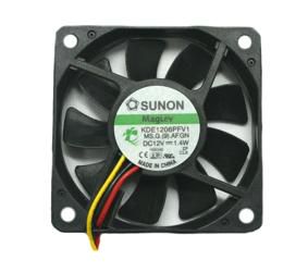 Fan 60x60x10mm 12Vdc 1.44W, 27m³/h 28dBA F type signal output SUNON RoHS MB60101V1-G99