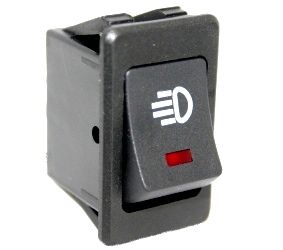 Rocker switch; car light swich 2 pos, 4 pind, with light indication KE/BI/2F/4P 5900804016182; 5901436724964