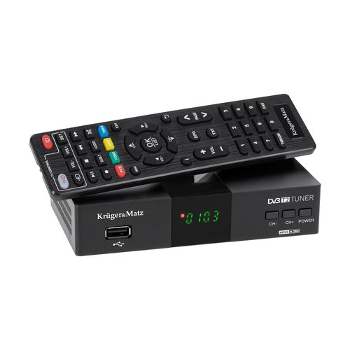 Digital TV Receiver DVB-T/T2 H.265 KM0550D 5901890110686