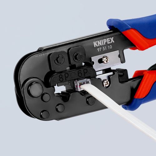 Profesional RJ plug crimping tool 97 51 10 KNIPEX KNIP/975110 4003773043171; 4003773044390