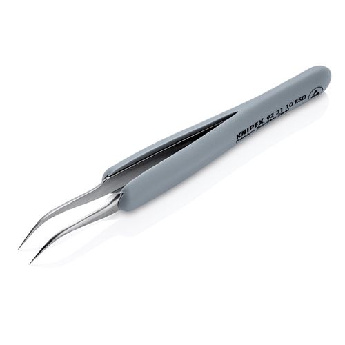 Precision Tweezer with rubber handles 92 31 10 ESD Knipex KNIP/923110ESD