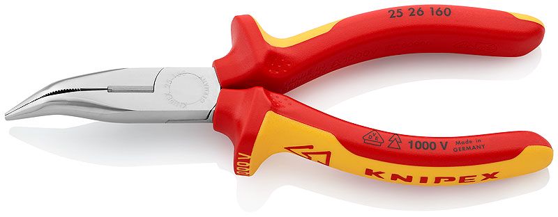 Snipe Nose Side Cutting Pliers Insulated VDE 1000V,  25 26 160 KNIPEX KNIP/2526160 4003773052111