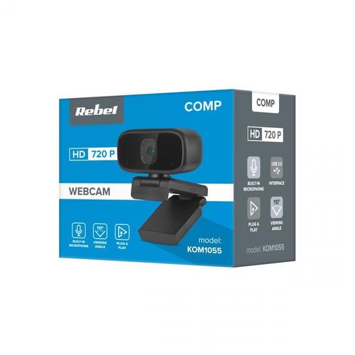 Webcam HD 720P 110° with Microphone KOM1055 5901890062930