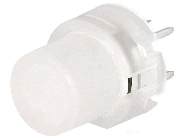 Microswitch; OFF-(ON) nonfixed; 6pins; 0.01A/35VDC; SPST-NO Ø12mm; monostable, yellow LED ilumination, THT KS01-BLV-2
