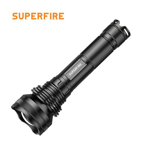 Flashlight L3, 2700lm, with focus, with recargable batteries 2x 26650 an charger  SUPERFIRE-L3 6956362906648