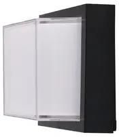 LED WALL LIGHT 12W 4000K BLACK SQ VT-828 8544