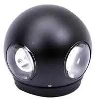 LED WALL LIGHT ROUND 4W 3000K BLACK VT-834 8553