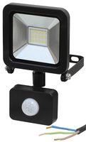 10W LED FLOODLIGHT, 1M CABLE, BLACK PIR PELL0273