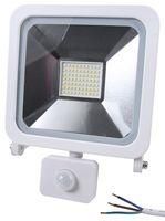 50W LED FLOODLIGHT, 1M CABLE, WHITE, PIR PELL0286