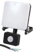 20W LED FLOODLIGHT, 1M CABLE, BLACK, PIR TMD37253M