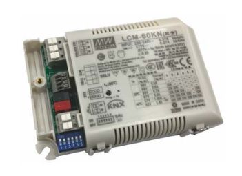 60W multiple-stage output current LED power supply, with KNX interface, MEAN WELL LCM-60KN