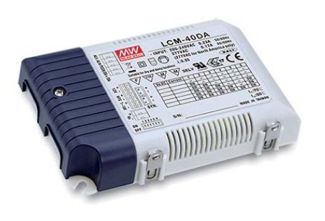 40W multiple-stage output current LED power supply have Casambli, with dimming function, MEAN WELL LCM-40BLE