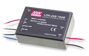 DC/DC constant current LED driver 18-32V:21-126V 350mA dimming pin style, MEAN WELL LDH-45B-350