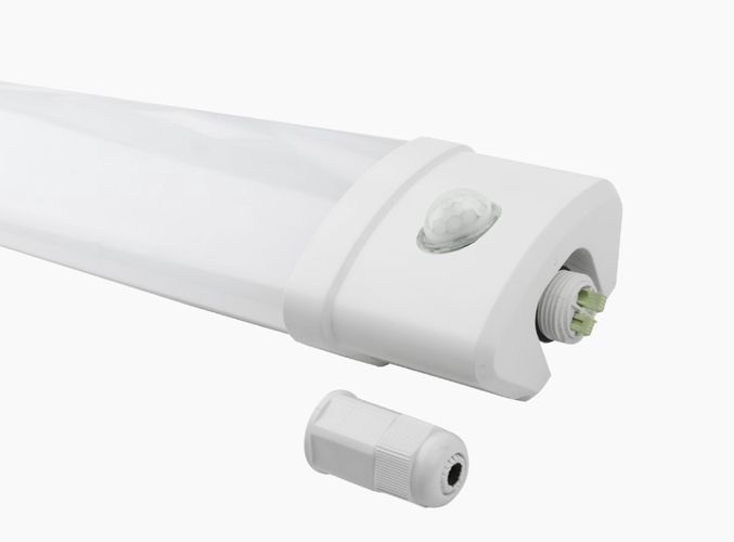 Hermetic luminaire with PIR, TRI-PROOF, 230Vac, 40W, 4800lm, 125cm, IP65, 4000K, LEDOM 477651 5907777477651