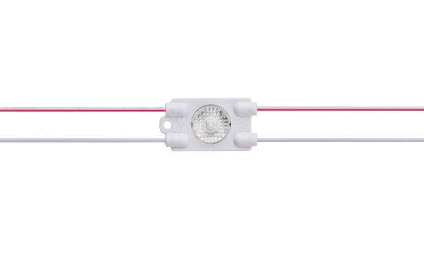 LED module 12V 0.5W, 63lm, warm white 3000K, 170°, IP67, LEMLUX LM-1050-WW