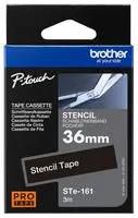 TAPE, LABEL PRINTER, BLK/WHT, 3MX36MM STE161