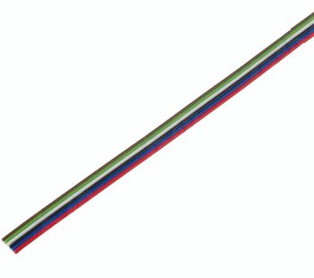 Cable: ribbon; stranded; Cu; 6x0,5mm2; PVC; 300V; LP06/0.5