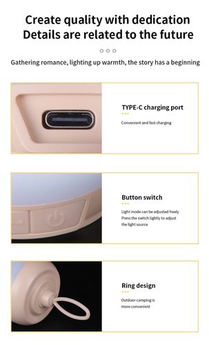Portable camping light LT03, rechargable USB-C 55lm SUPERFIRE-LT03 6975515775962
