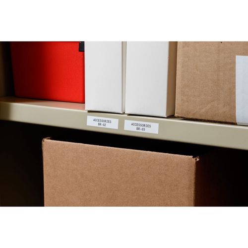 M211 and M210 Indoor Outdoor Vinyl Labels 12.7mm x 6.4m  M21-500-595-WT BRADY M21-500-595-WT