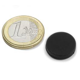 Disc Magnet Ø16.8x4.4mm NdFeB N45, Rubber Coated MAG/15x4/NEO/R