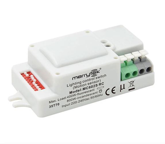 MERRYTEK microwave motion sensor 12m 400W ON/OFF MC602S-RC 5907777476708