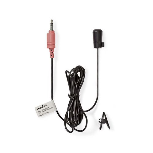 Clip-on Microphone with 3.5mm Connection 1.8m MICCJ100BK 5412810286973