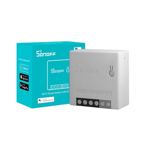 Smart Wi-Fi switch SONOFF MINI R2, 2200W, 230VAC, controlled by App, possibility to manage by voice SONOFF-MINI