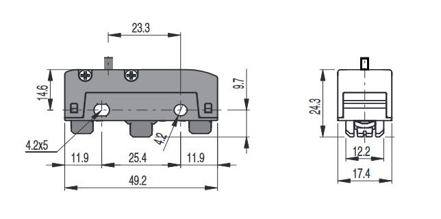 Microswitch with pin plunger MK V11D01, Pizzato MK-V11D01 8018851321894