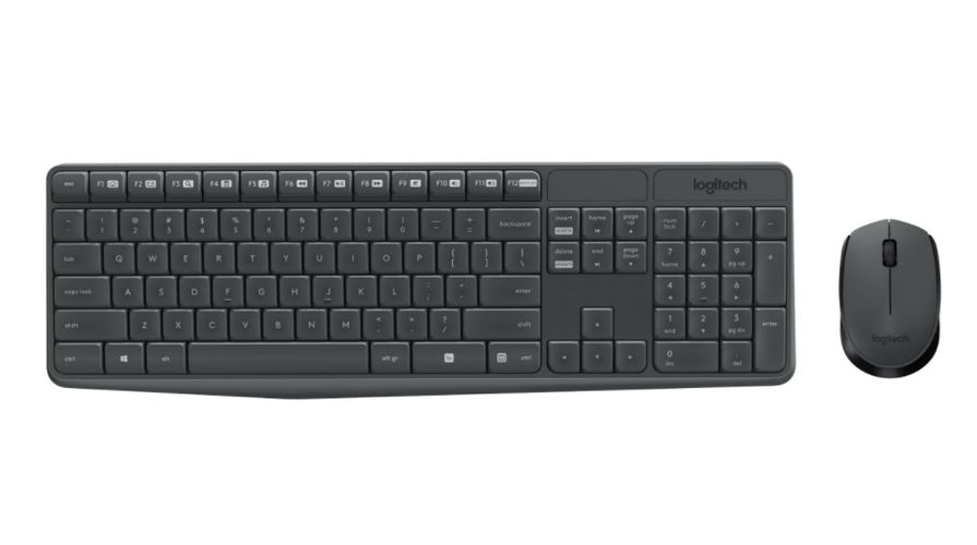 Wireless Keyboard and Mouse 2.4GHz (US International Layout), Logitech MK235 5099206063976