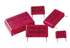 Capacitor 0.22UF 63V MKS4 RM10mm CF0.22UF/63V